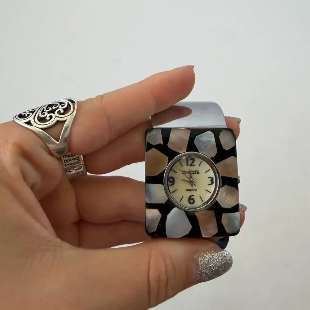 Chicos chunky watch w abalone